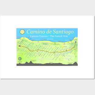 Camino de Santiago - Camino Frances / The French Way Posters and Art